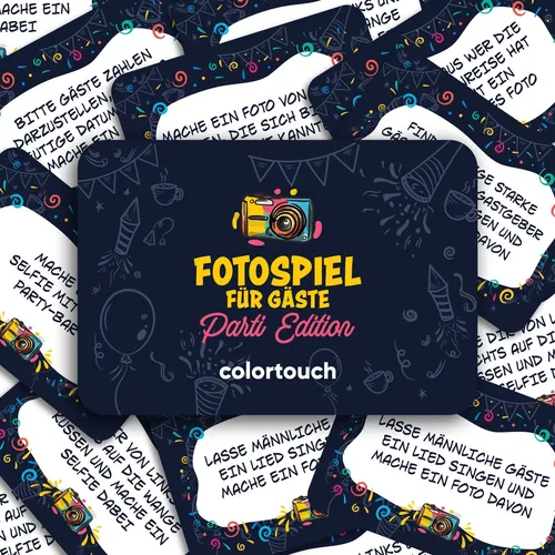 Fotospiel Party 70 Fotoaufgaben, Kreatives Party Challenge für Geburtstag usw.