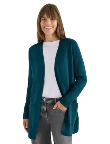 CECIL Offener Cosy Cardigan deep Lake Green L von CECIL