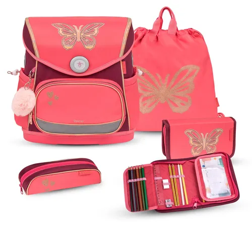 Belmil Compact Plus Premium Schulranzen Set 4-teilig