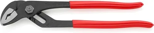 KNIPEX Wasserpumpenzange | Rohrzange, mit Rillengelenk, Chrom-Vanadium, atramentiert, 250 mm, 89 01 250