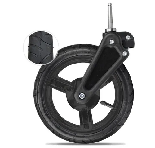 Bergsteiger Ersatzreifen für Kinderwagen Capri - 9 Zoll Schwenkrad, 12 Zoll Komplettrad hinten, hochwertig und ideal für Bergsteiger Capri Modelle