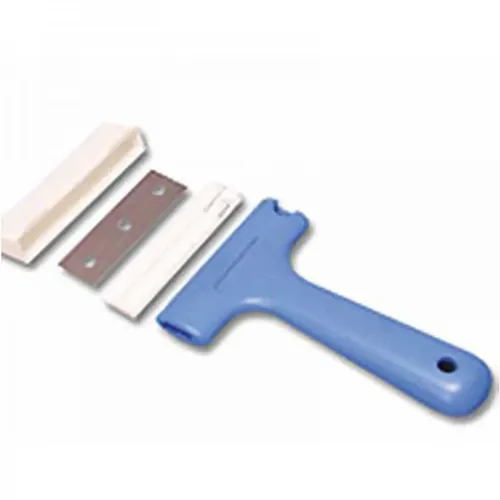 JBL Aqua-T Handy - Scheibenreiniger 7 cm - Reinigung & Wartung: 7 cm breite Doppelklinge aus rostfreiem Edelstahl entfernt hartnäckige Algenbeläge, ohne die Silikonverklebung zu beschädigen. Ideal für Aquarienpflege!