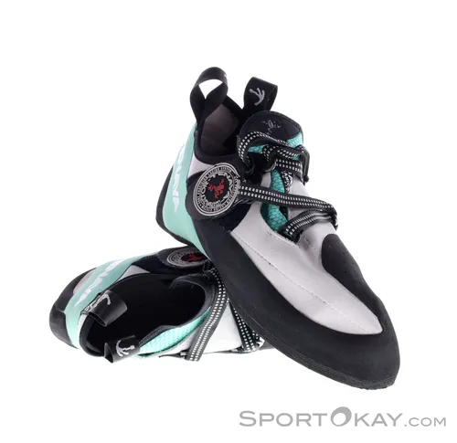 Tenaya Oasi LV Kletterschuhe Größe 40.5 - Tuerkis - Kletterschuhe für Damen, die Präzision und Sensibilität mit außergewöhnlichem Komfort vereinen. Ideal für anspruchsvolle Routen.