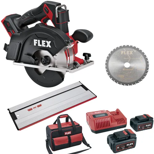 Flex Akku Metall-Handkreissäge CSM 57 18-EC mit 2 Akkus