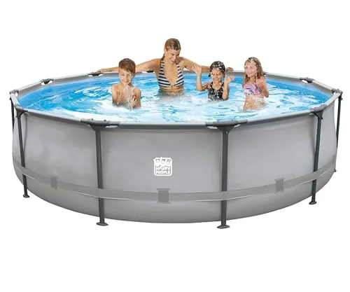 Happy People Stahlrahmenpool 366 x 100 cm Set