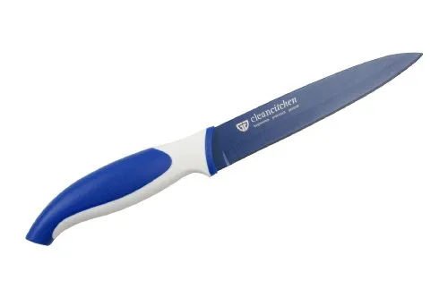 GRÄWE Allzweckmesser, Gemüsemesser, Küchenmesser, CLEANCITCHEN 5' (12,7 cm) blau antibakteriell