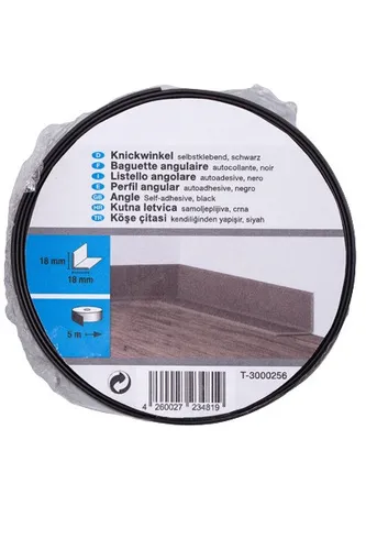 Primo Knickwinkel 5 m 18 x 18 mm schwarz selbstklebend von Primo