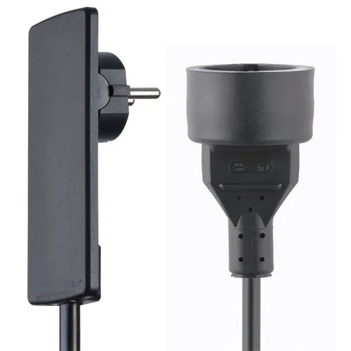 EVOline® Plug 151000155100 flacher Schutzkontakt-Stecker