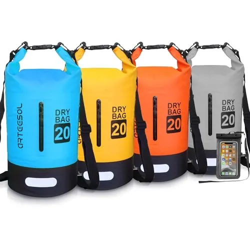 Blackace arteesol Dry Bag - 5L 10L 20L 30L Waterproof trockener Beutel/Sack wasserdichte Tasche mit Langem justierbarem Bügel für Kayaking Boots-Ausflug Kanu/Fischen/Rafting/Schwimmen/Snowboarding