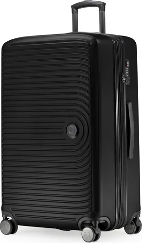 HAUPTSTADTKOFFER Mitte - Großer Koffer mit 4 Doppel-Rollen und TSA - Ideal für Familienurlaube: Der stabile Hartschalenkoffer mit 130 L Volumen und erweiterbarer Kapazität bietet viel Platz. Leichtgängige Rollen und ergonomische Griffe sorgen für komfortablen Transport.