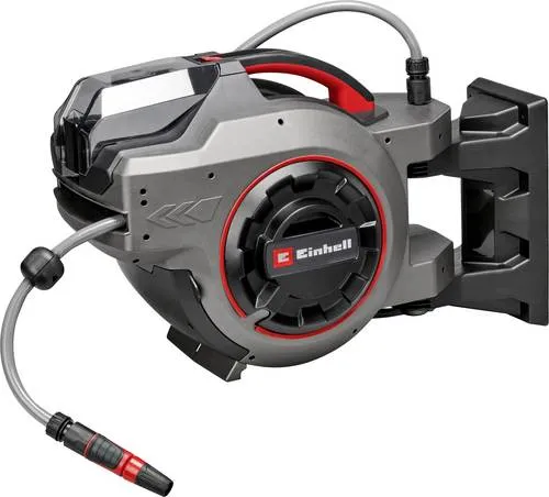 Einhell Akku-Wand-Schlauchbox GE-HR 18/30-1 Li-Solo - Praktische Wand-Schlauchbox mit 30 m Schlauch, ideal für die Bewässerung im Garten, flexibel und kabellos dank Akku-Betrieb.