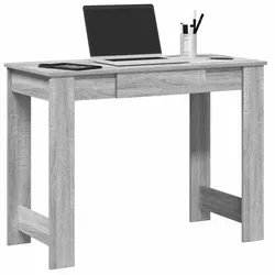 vidaXL Schreibtisch Grau Sonoma 100x45x75 cm - Kinderschreibtische mit geräumiger Tischplatte, ideal für Schule und Spiel, aus langlebigem Holzwerkstoff für eine robuste Nutzung.