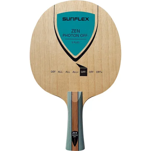Sunflex® Zen Photon Tischtennis-Holz mit geradem Griff von SUNFLEX