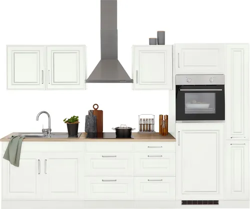 KOCHSTATION Küchenzeile KS-Stockholm – 300 cm Landhaus-Stil von Kochstation