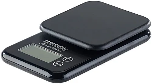 PEARL Kompakte Digitalwaage mit Touchbedienung - Küchenwaage für präzise Messungen bis 3 kg, ideal für Küche und Büro mit einfacher Touchbedienung.