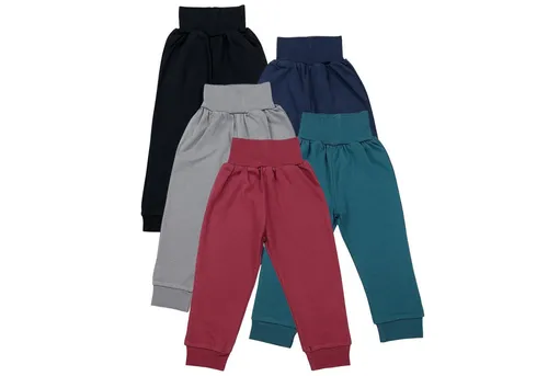 TupTam Pumphose Baby 5er Pack Unisex – Bequeme Baumwollhosen in Größe 56 - Praktisches 5er Set aus 97% Baumwolle, ideal für den Alltag. Die elastischen Bündchen sorgen für optimalen Sitz und Komfort bei Babys und Kleinkindern.