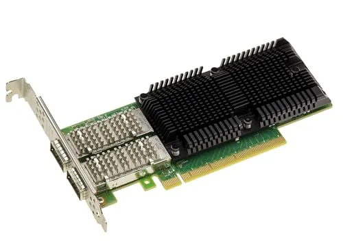 KALEA-INFORMATIQUE PCIe Gen 4.0 Netzwerk-Controller-Karte PC Dual 100G QSFP28 2 Ports. Mellanox ConnectX 5 Chipsatz. Unterstützt 100GbE, 50GbE, 40GbE, 25GbE, 10GbE