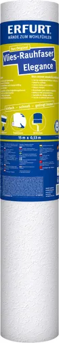 Erfurt Vlies-Rauhfaser Elegance weiß 15 x 0,53 m von Erfurt