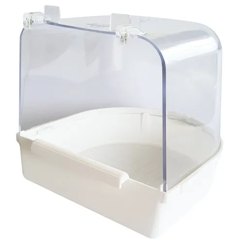 Vogel-Badehaus aus Kunststoff - 12 x 13 x 13 cm - Vogel Badehäuschen