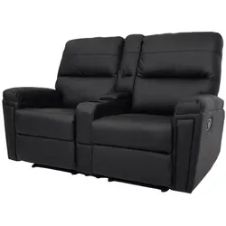 2er Kinosessel MCW-K17 - Relaxsessel mit Getränkehalter - Sessel mit Nosagfederung und 12cm weicher Polsterung für höchsten Komfort, ideal für Filmabende und entspannte Stunden.