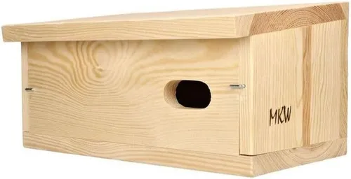 Nistkasten - MKW - Nistkasten aus Holz für Martinets, hochwertig - Stabiler nisthaus für Wildvögel und Gartenvögel - aus Nadelholz