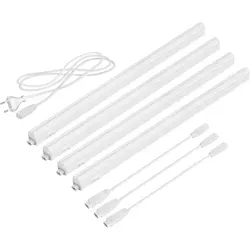 ledscom.de LED Unterbau-Leuchten Rigel, je 57,3cm, 40cm Kabel, je 880lm, weiß, 4er Set