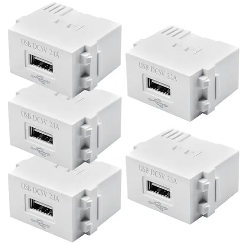 Stück USB Stromversorgungsmodul, 220V auf 5V Transformator, 2,1A USB Ladeadapter Modul für Smartphones, Mobiltelefone & USB-Geräte, Ladeplatine Schaltadapter (5) 5