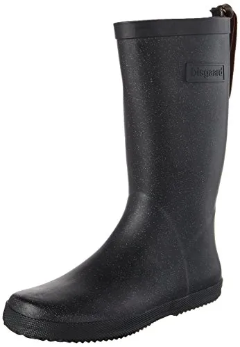 Bisgaard Fashion Gummistiefel Glitter-Black, 29 EU - Gummistiefel für Kinder, handgefertigt aus wasserdichtem Naturkautschuk mit atmungsaktivem Baumwollfutter für optimalen Komfort an regnerischen Tagen.