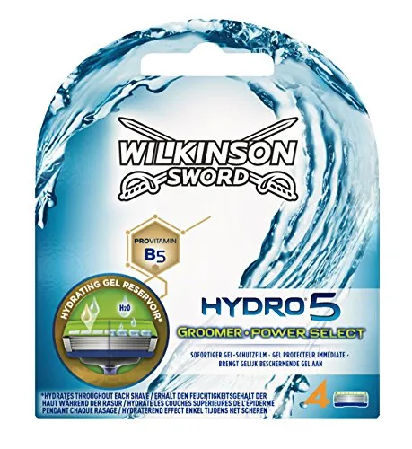 Wilkinson Sword Hydro 5 Groomer & Power Select Rasierklingen 4 St