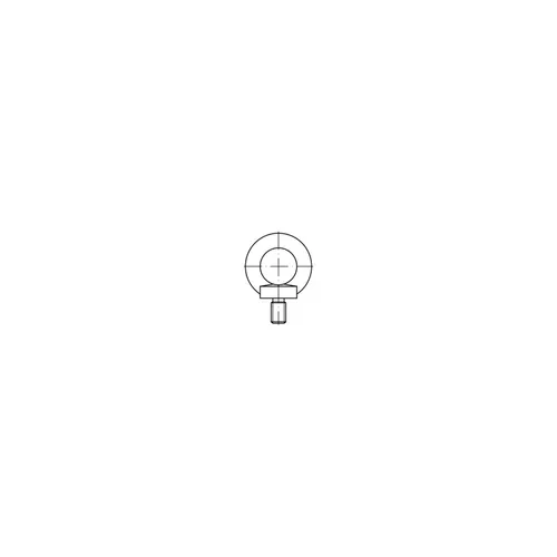 DIN 580 Ringschraube VG M45 - Hochbelastbare Verbindung - Ringschraube M45 aus C15E-Stahl, ideal für sichere und robuste Lastenbefestigung in der Industrie.