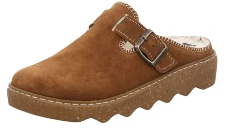 Rohde Damen, Frauen, Hausschuhe,warm gefüttert,verbandschuhe,therapieschuhe,Klett-Hausschuhe,Cuoio,39 EU / 6 UK