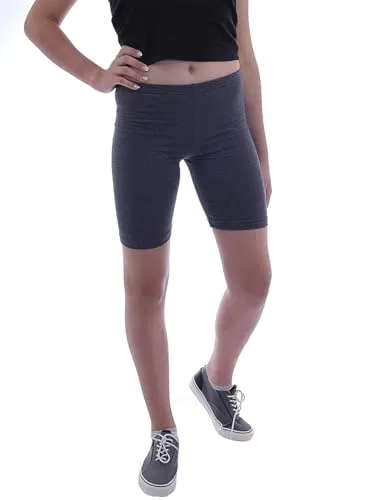 YESET Damen Sport Shorts Hotpants Sportshorts Radler Kurze Leggings Baumwolle dunkelgrau XXL