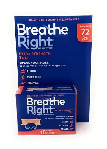 Breathe Right Extra Strength Nasenstreifen 72 Stück