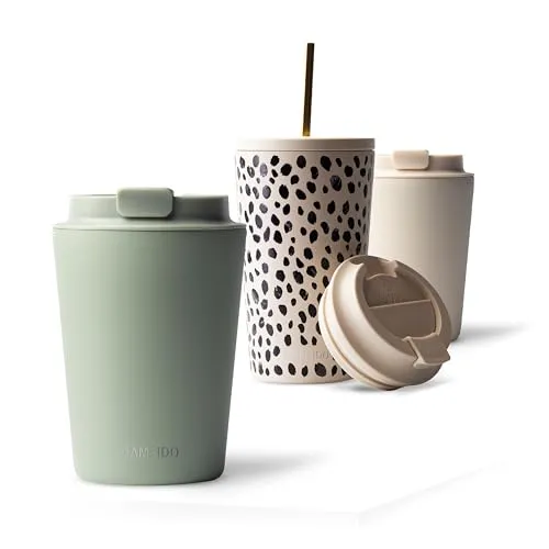 MAMEIDO Thermobecher – doppelwandig isoliert, auslaufsicher in 350ml, 470ml, 700ml & 1200ml - Kaffee to go Becher aus hochwertigem Edelstahl, hält Getränke lange warm oder kühl, ideal für unterwegs und perfekt für stilbewusste Kaffeeliebhaber.