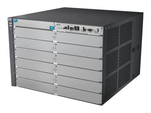 HPE J9643A Switch - L4 Managed mit Premium License - Netzwerk-Switch, Rack-montierbar, ideal für hohe Leistung mit PoE und 12 Erweiterungssteckplätzen, perfekt für wachsende Unternehmensnetzwerke.