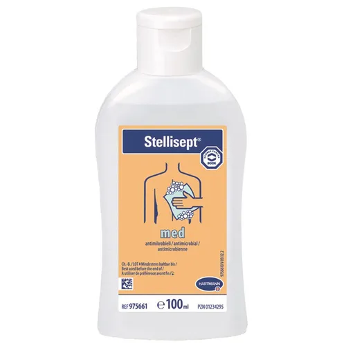 Bode Stellisept® med antibakterielle Waschlotion 100 ml - Arzneimittel zur hygienischen Händewaschung mit antibakterieller Wirkung und hautpflegenden Eigenschaften – ideal für schnelle und effektive Reinigung.