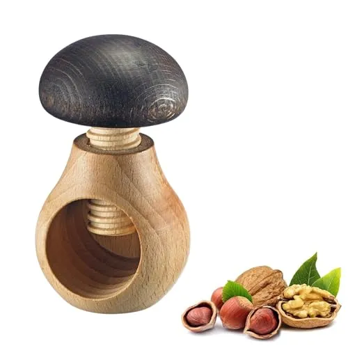 Westmark Nussknacker, Pilzoptik, Höhe: ca. 9,5 cm, Buchenholz, Holzi, 16772270