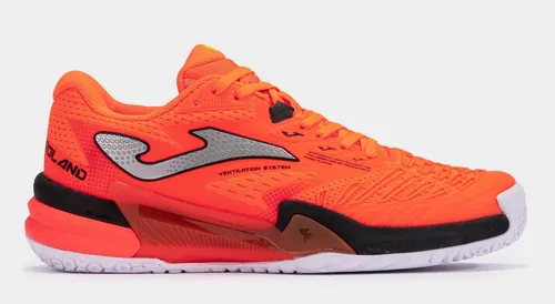 Joma Tennisschuhe Roland Clay/Sandplatz 2024 - orange Herren Größe 44,5 (US 11) - Hochwertige Tennisschuhe für Profi-Tennis, leichtes Jacquard-Mesh-Obermaterial mit optimaler Belüftung und passgenauem JOMA SPORTECH-System für maximalen Komfort auf dem Platz.
