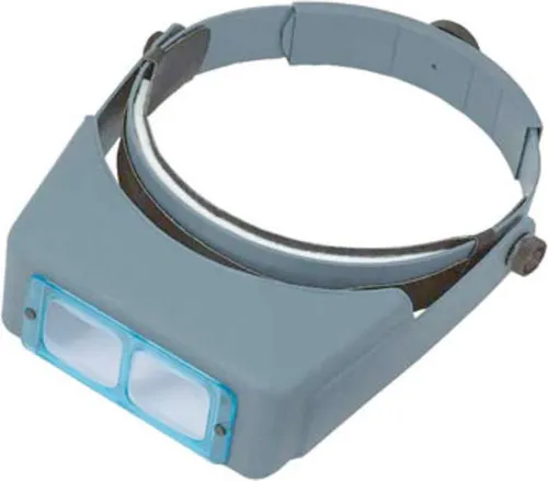 Kopfband-Lupe Optivisor DA-10 mit 3 Glaslinsen (3,5x) - Sonstige Werkzeuge, perfekte Lupe für präzise Arbeiten mit verstellbaren Linsen und hohem Tragekomfort, ideal für Brillenträger.