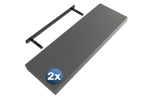 Casaria Wandregal Grau 70cm in grau von Casaria