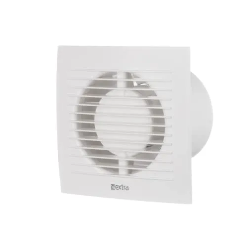 EUROPLAST Ø 125mm Wandventilator Lüfter AbluftVentilator Küche WC Bad - Lichtschalter-Aktivierung - Kunststoff - Weiß