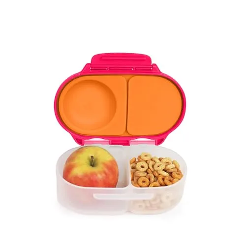b.box Mini Brotdose für Kinder mit Fächern | Bento Box, 2 Auslaufsichere Fächer | Lunchbox für Gerichte & Snacks | Platz für Ganzes Obst | BPA-frei
