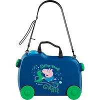 Kinderkoffer Tiere zum Draufsetzen (Dunkelblau)