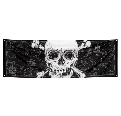 Boland Aufblasbares Partyzubehör Banner - Piraten - ca. 220 x 74 cm