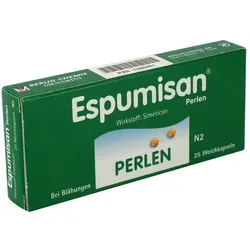 Espumisan Perlen 40mg zur Linderung von Blähungen - Effektive Perlen zur Unterstützung bei Blähungen und Völlegefühl. Mit geprüfter Qualität für eine angenehme Verdauung.