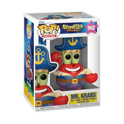 Funko Pop! Movies: The Spongebob Movie - Mr. Krabs - Vinyl-Sammelfigur - Geschenkidee - Offizielle Handelswaren - Spielzeug Für Kinder und Erwachsene - Cartoon Fans