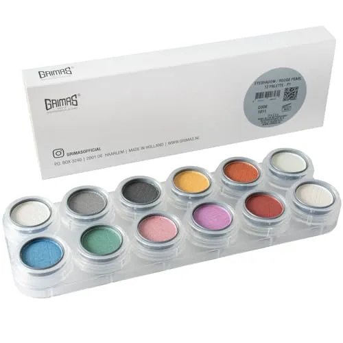 Lidschattenpalette (Pearl) P1 mit 12 Farben