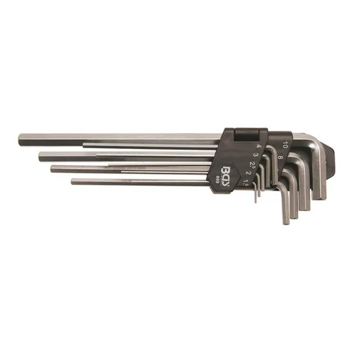 BGS-808 Winkelschlüssel-Satz Innen-6-Kant extra lang 1,5-10 mm 9-tlg.