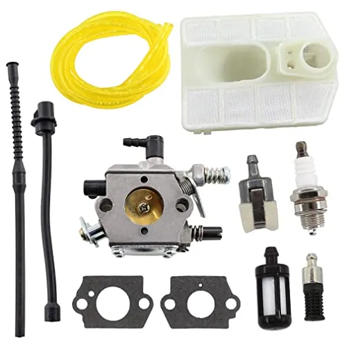 AISEN Vergaser mit Luftfilter Benzinschlauch Benzinfilter für chinesische Kettensäge 4500 5200 5800 45cc 52cc 58cc
