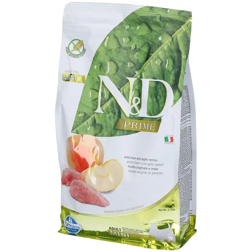Trockenfutter Farmina N&D Prime Wildschwein & Apfel - Adult Mini für kleine Hunde